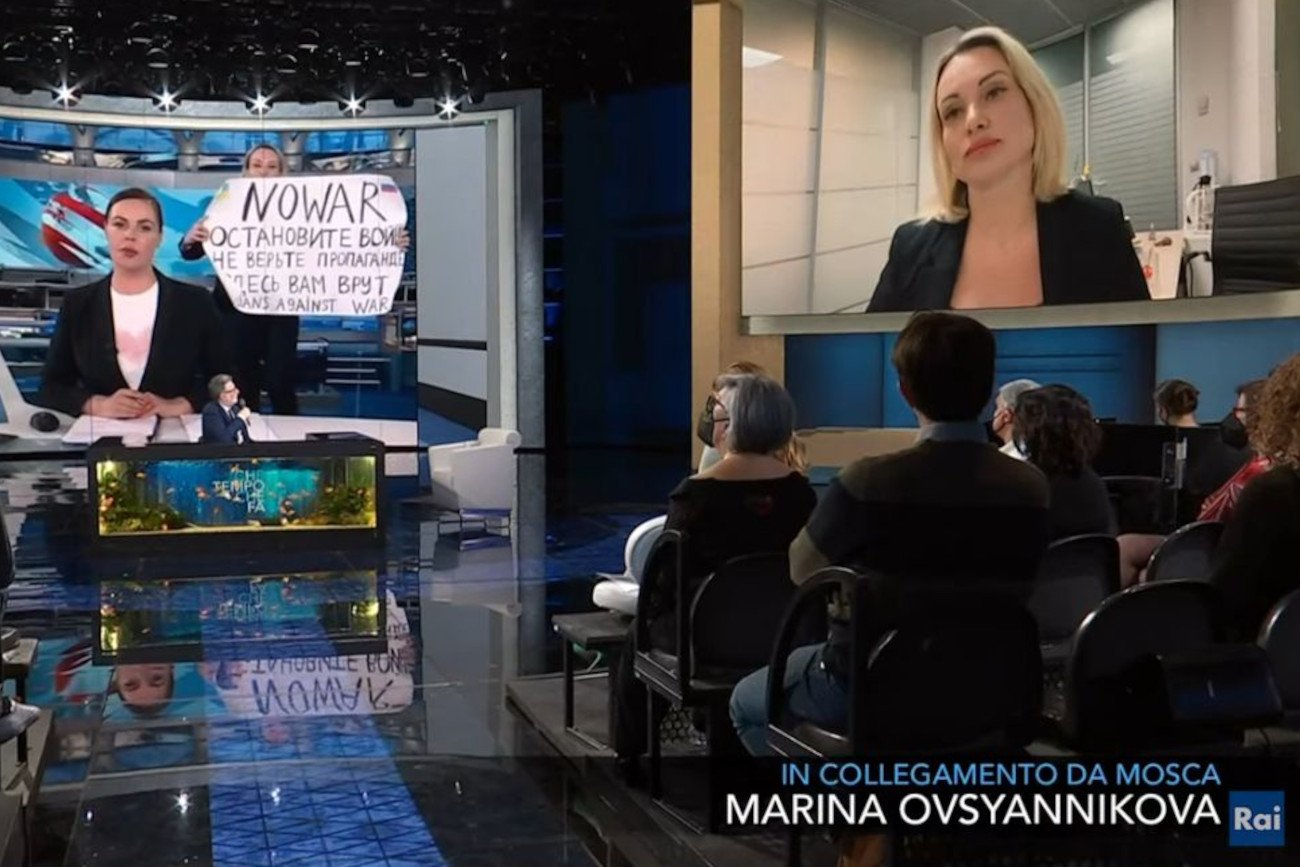 Marina Owsiannikowa udzieliła wywiadu we włoskiej telewizji. Mówiła o konieczności wzniesienia sankcji