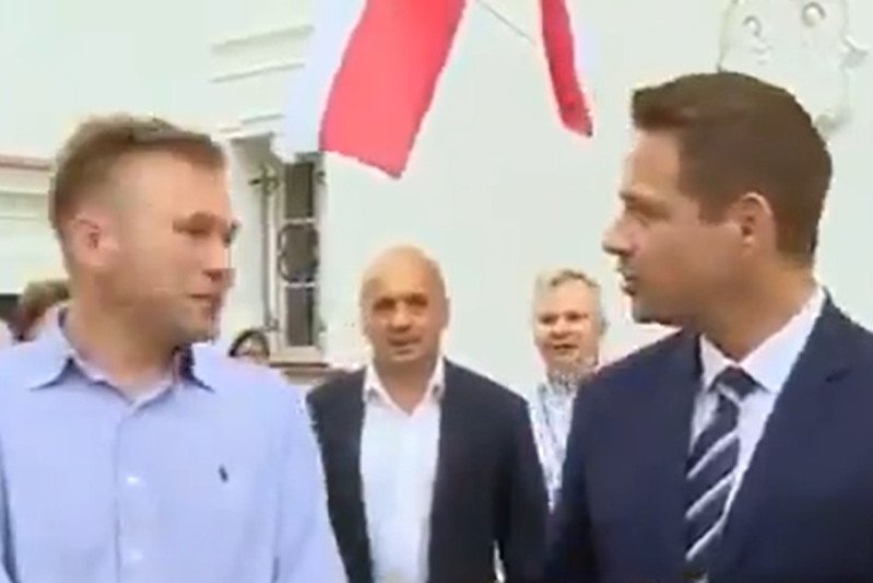 Rafał Trzaskowski spotkał w Supraślu "Amerykanina".