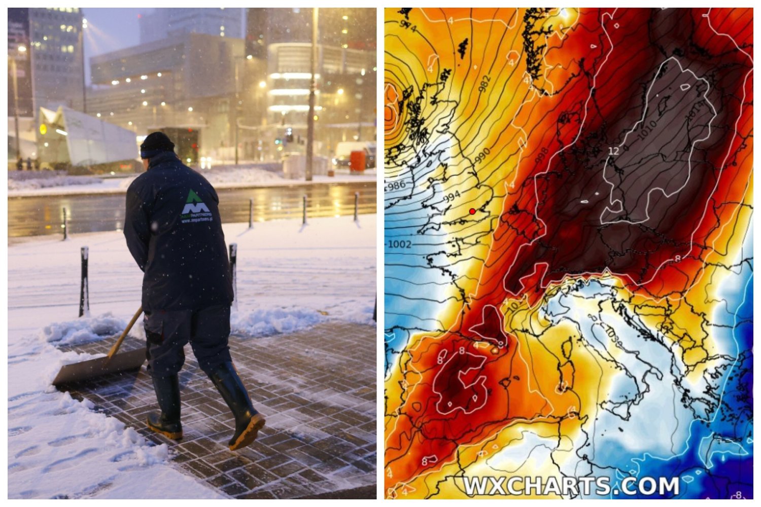 Szokująća zmiana temperatury po weekendzie (23-24 listopada).