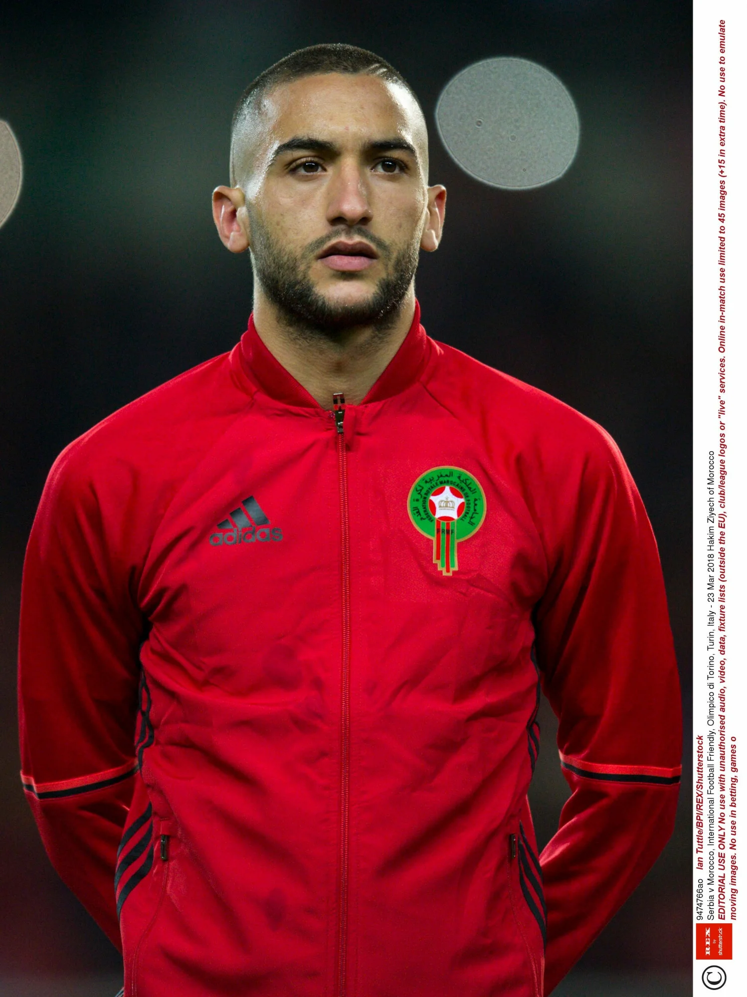 Hakim Ziyech w stroju reprezentacji Maroka