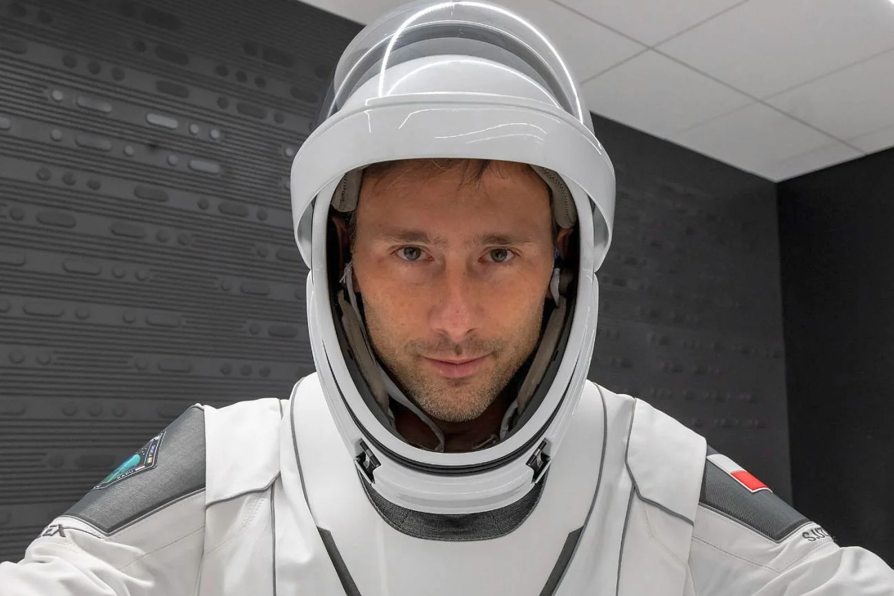 Sławosz Uznański-Wiśniewski jako członek misji kosmicznej Ignis już przy ISS