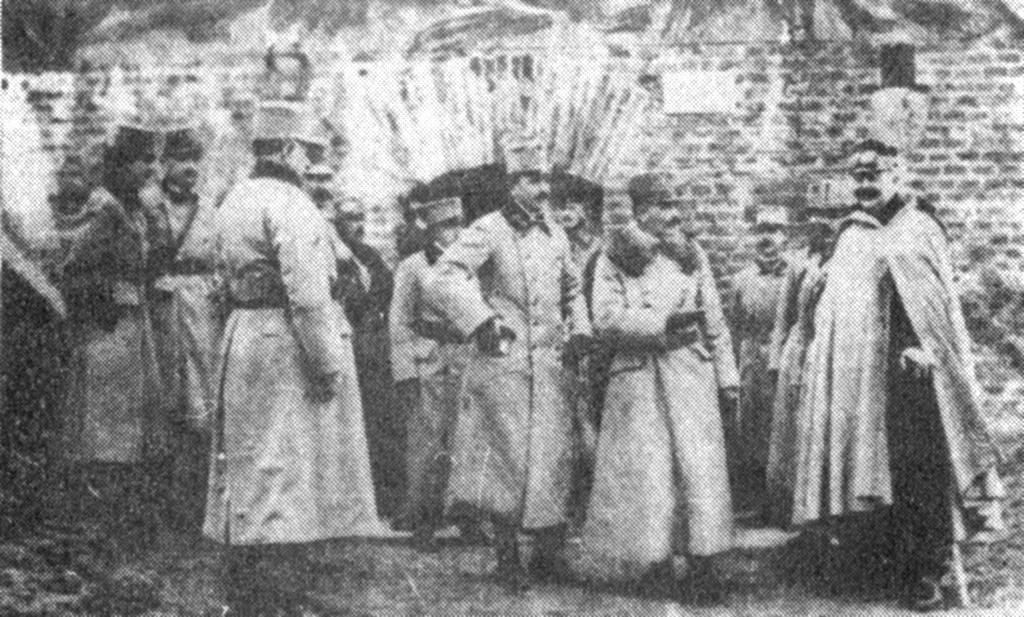 Następca austriackiego tronu w twierdzy po pierwszym oblężeniu. Twierdza Przemyśl, 1914 rok.