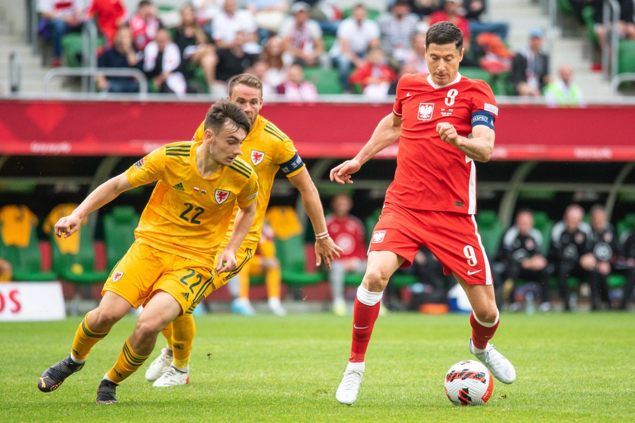 Robert Lewandowski w środowym meczu Ligi Narodów z Walią miał jedną dogodna sytuację, ale nic z tego nie wyszło.