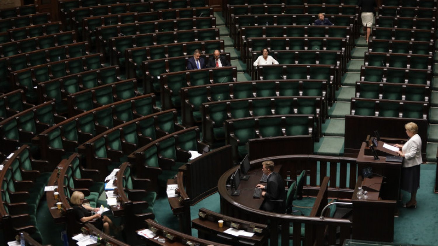 Tak wygląda wysłuchanie sprawozdania Małgorzaty Gersdorf z pracy Sądu Najwyższego.