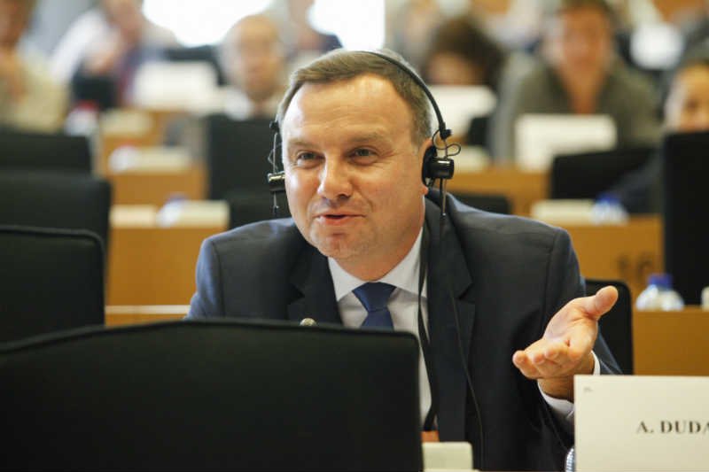 Andrzej Duda próbuje łączyć pracę w PE z kampanią wyborczą.