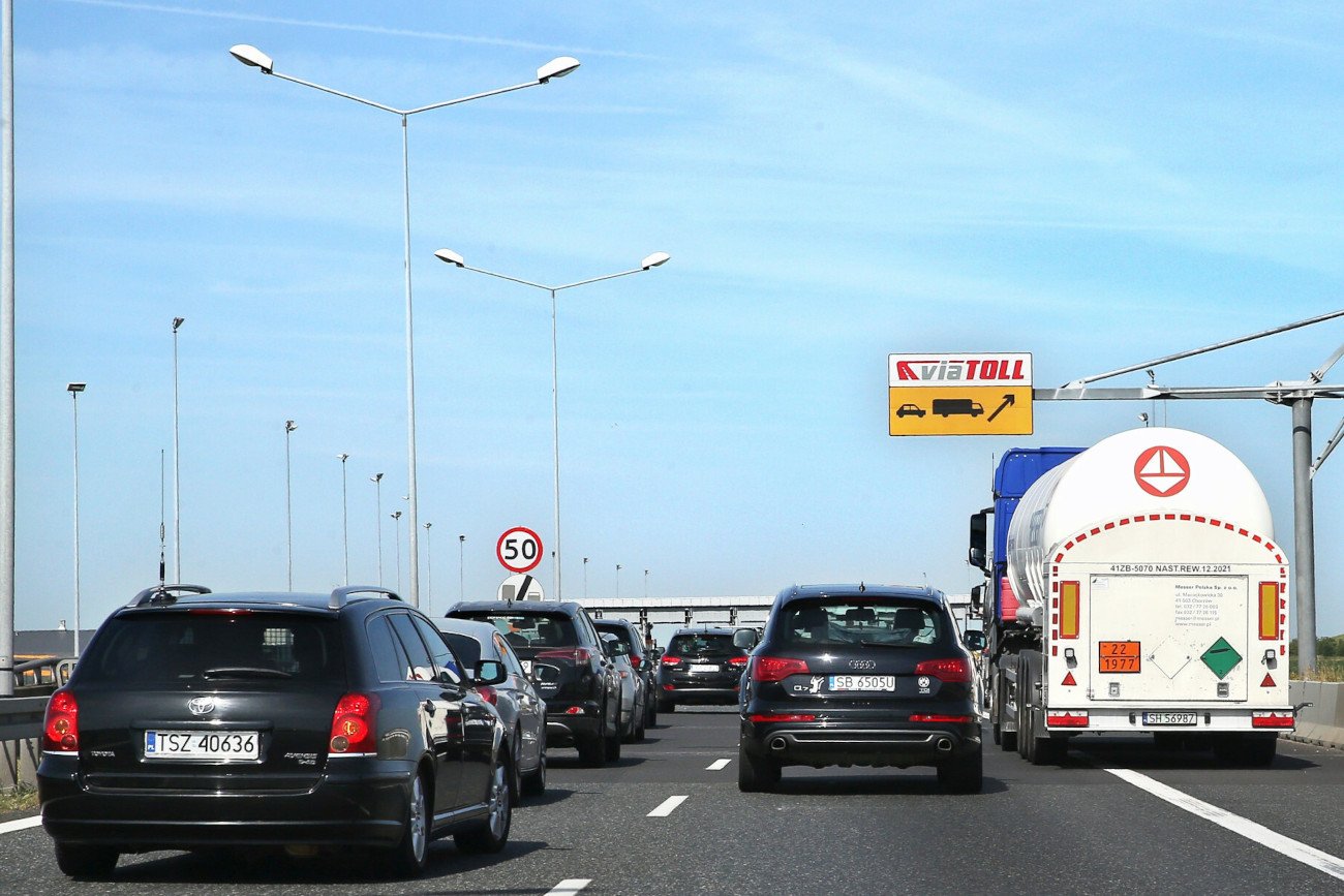 Karambol na autostradzie A4 w kierunku Wrocławia. Utworzył się potężny korek. (Zdjęcie poglądowe)