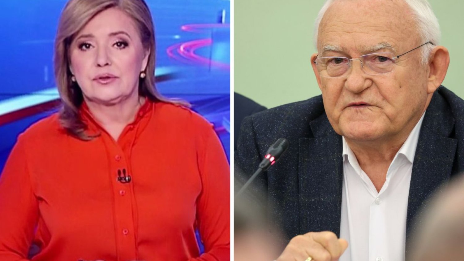 Danuta Holecka i Leszek Miller