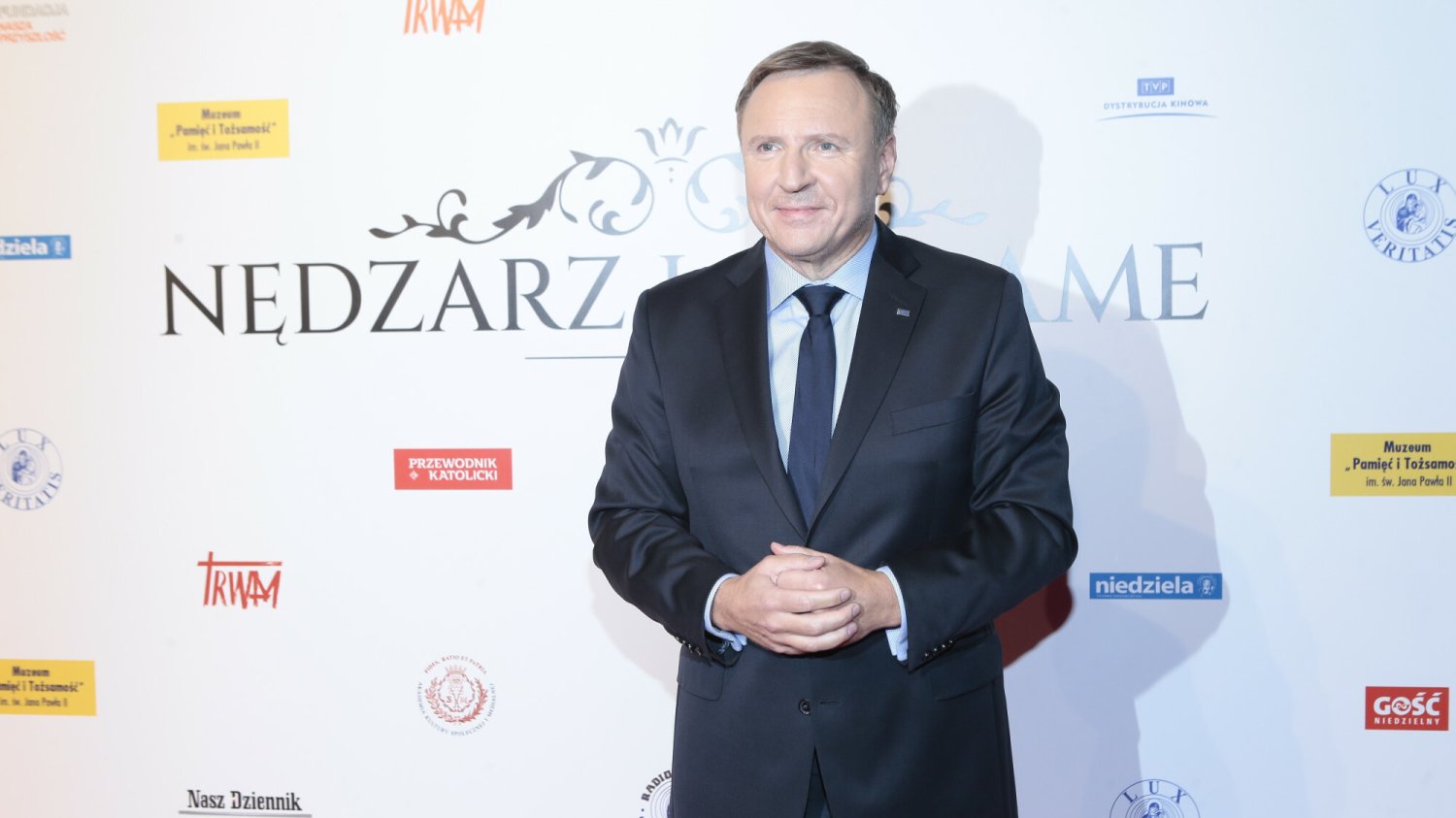 Jacek Kurski na premierze filmu "Nędzarz i madame"