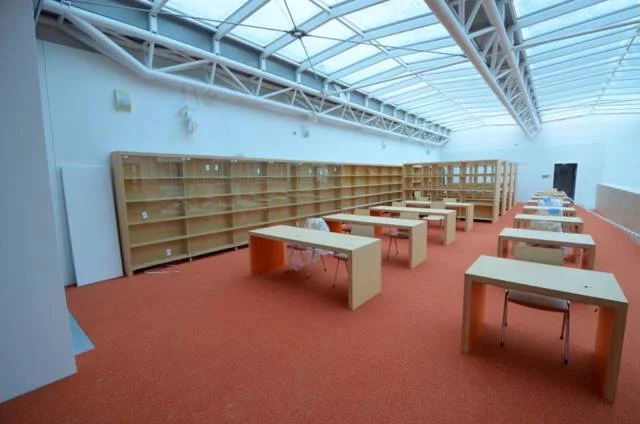 Biblioteka Publiczna na Koszykowej w Warszawie,  zdjęcia z placu budowy