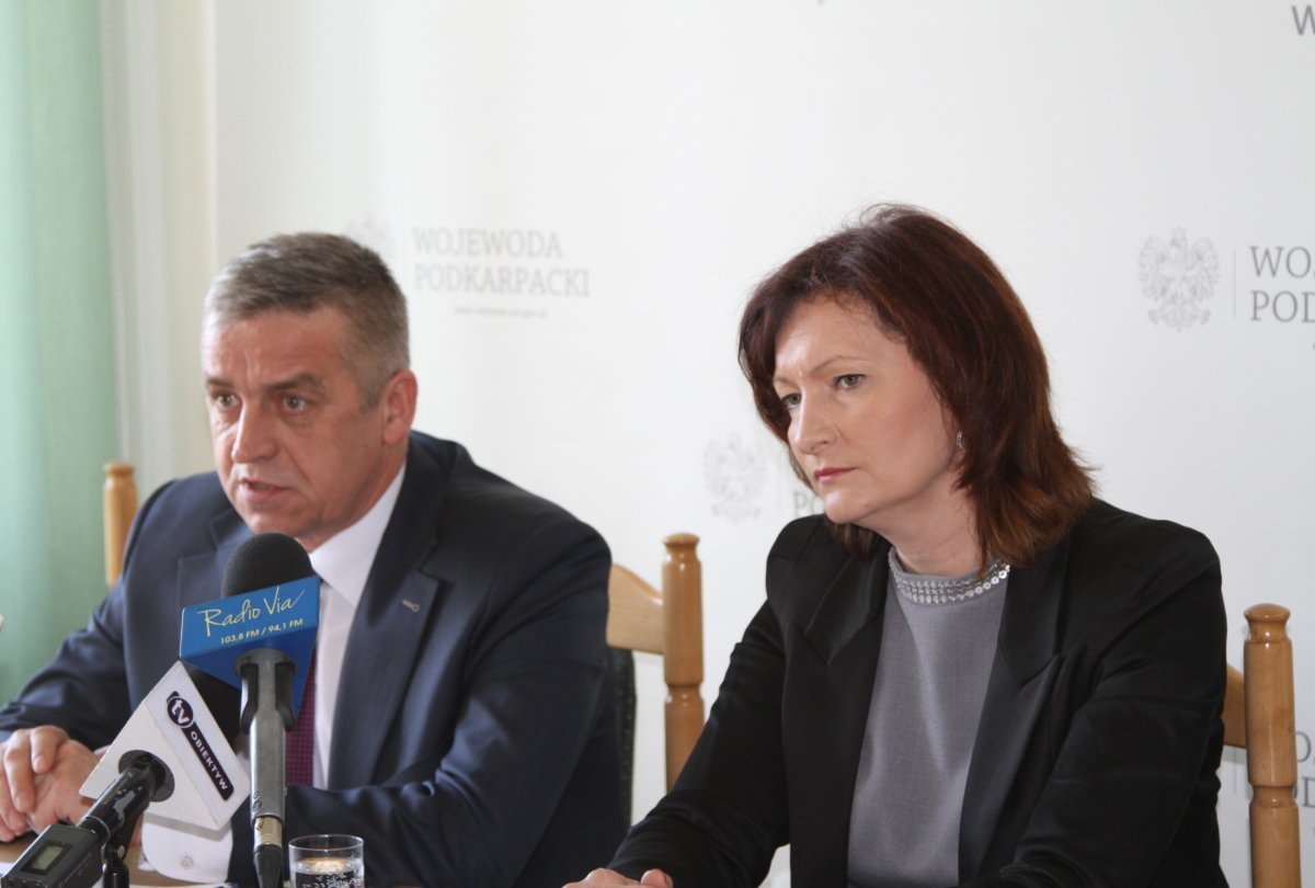 Marek Bajdak i Ewa Leniart