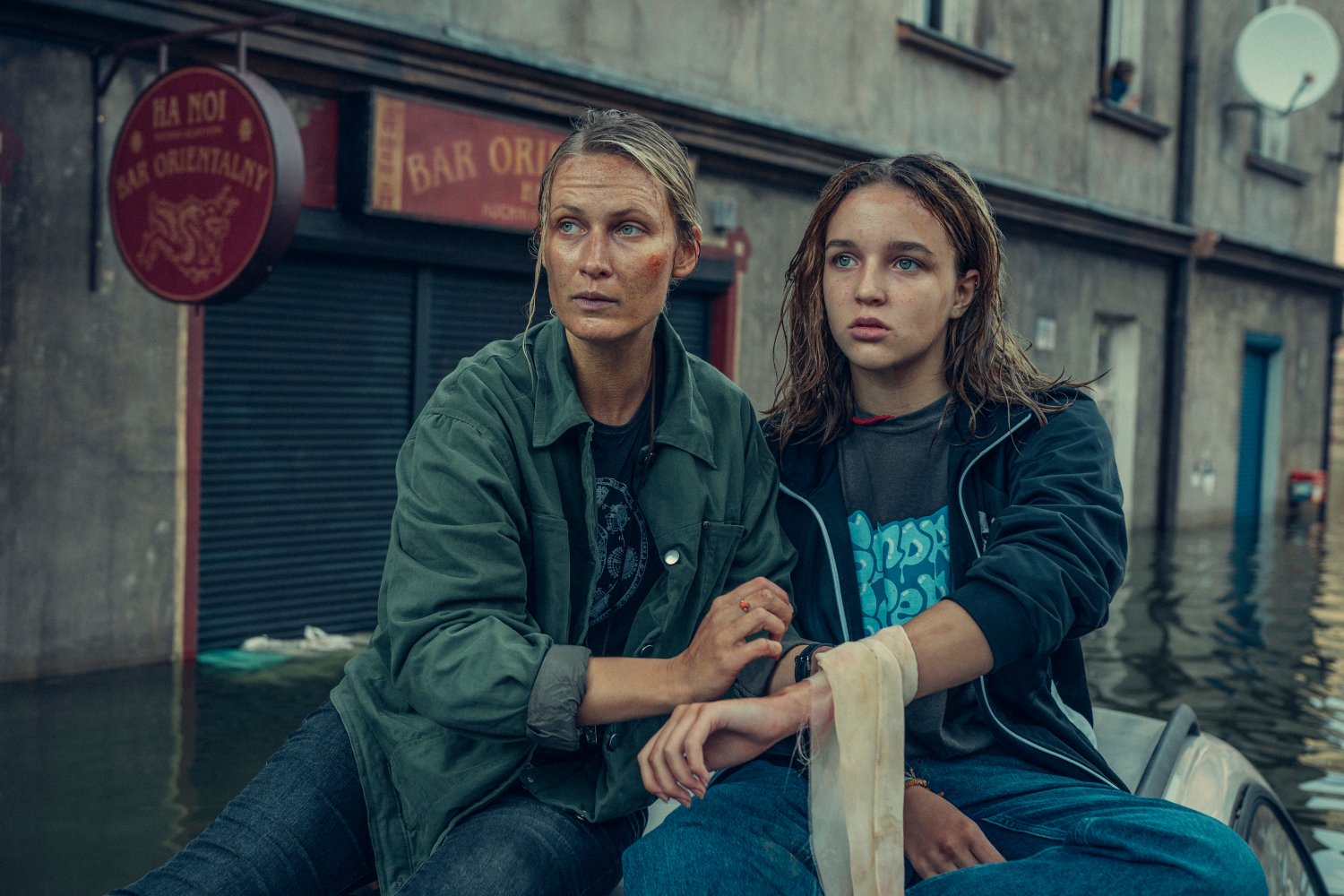 Agnieszka Żulewska i Blank Kot w serialu "Wielka woda"