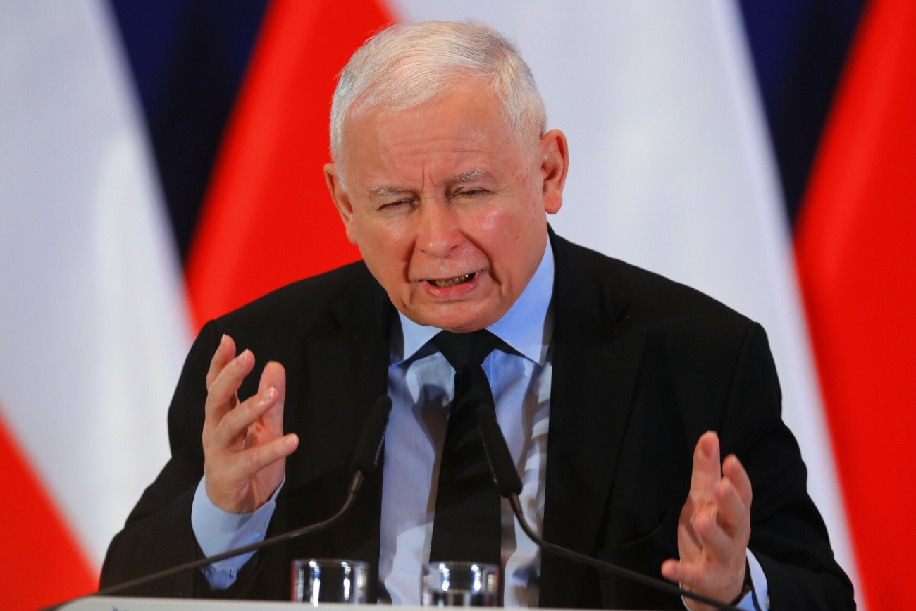 Jarosław Kaczyński wygłosił w środę po południu kuriozalne oświadczenie w siedzibie partii