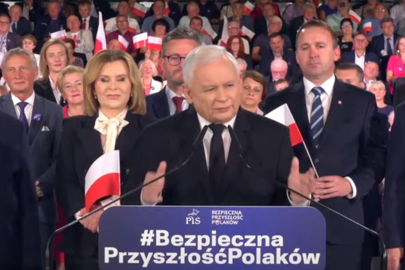 Jarosław Kaczyński pojechał do Kielc, gdzie odbył spotkanie wyborcze