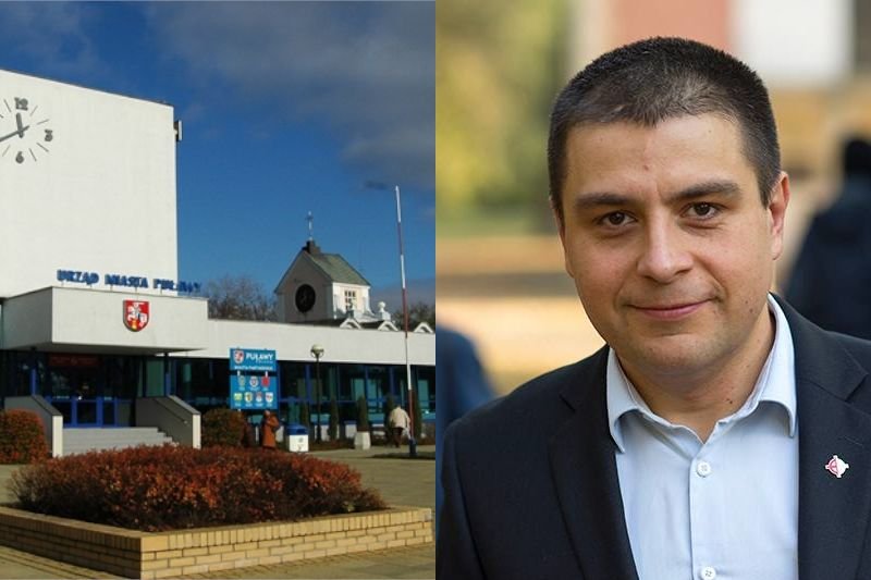 Prezydent Puław Paweł Maj nie chce flagi UE przed urzędem miasta.