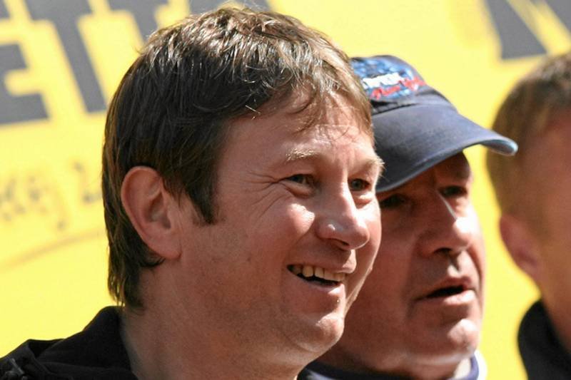 Piotr Cyrwus z serialowym bratem Tomaszem Stockingerem