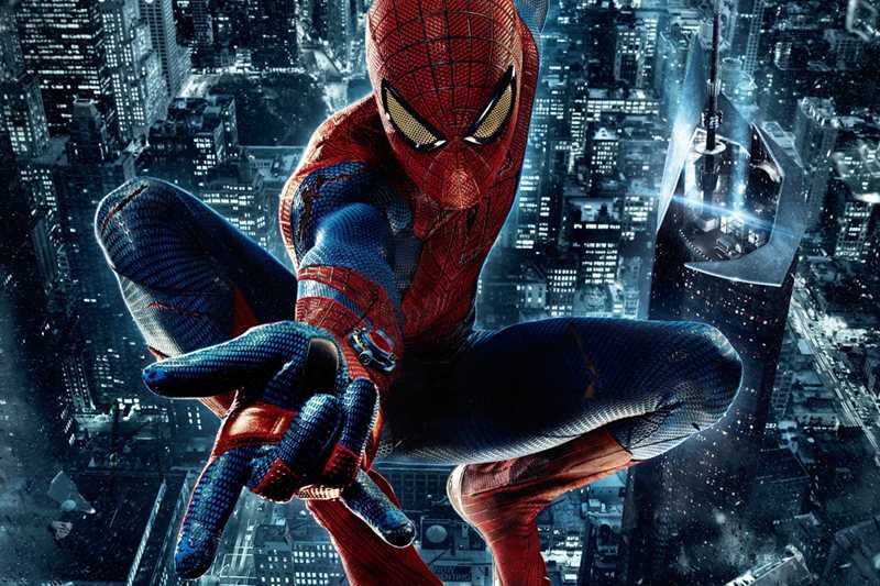 Fragment plakatu promującego film "The Amazing Spider-Man"
