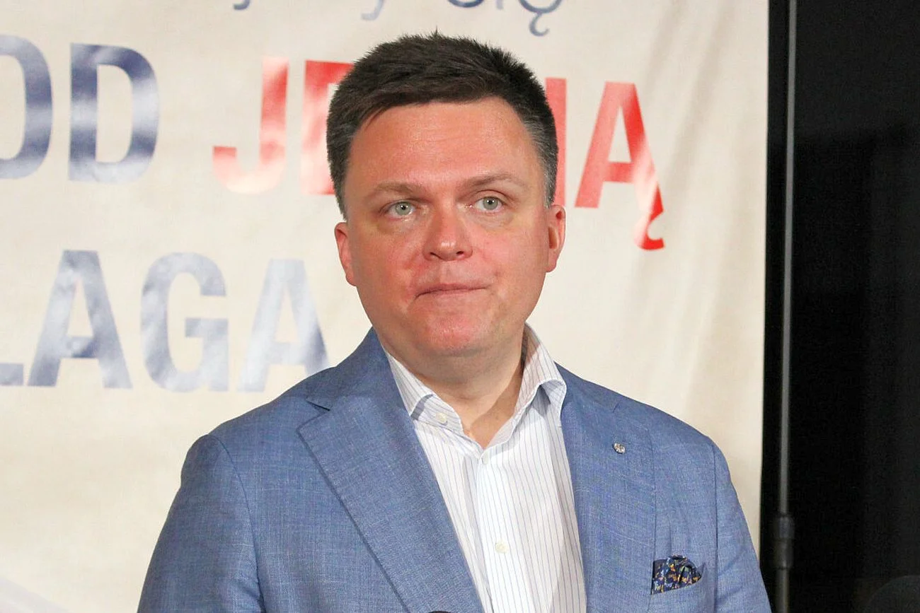 Hołownia nazwał Trzaskowskiego i Nawrockiego "półpolskimi prezydentami"