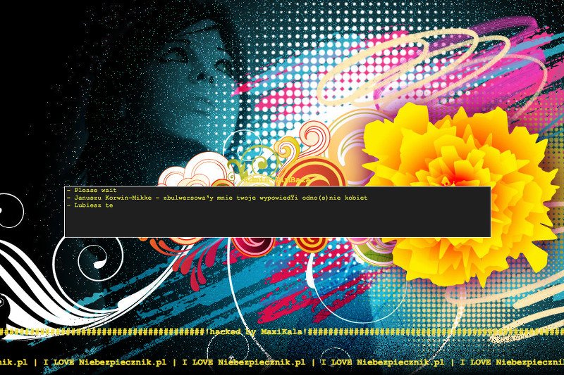 Strona Nowej Prawicy Korwin-Mikkego zhakowana.