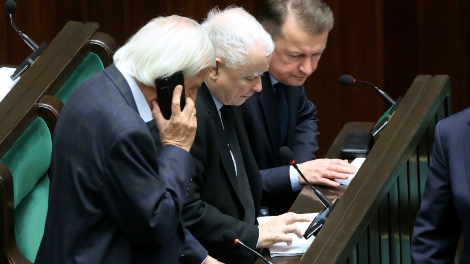 Ryszard Terlecki, Jarosław Kaczyński, Mariusz Błaszczak