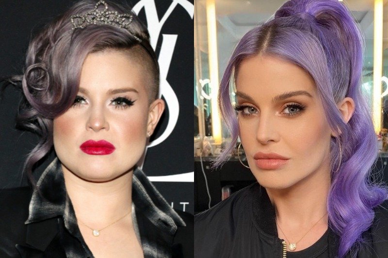 Lewo: Kelly Osbourne w 2016 roku. Prawo: Kelly Osbourne w 2021 roku. Lewo: Kelly Osbourne w 2016 roku. Prawo: Kelly Osbourne w 2021 roku.