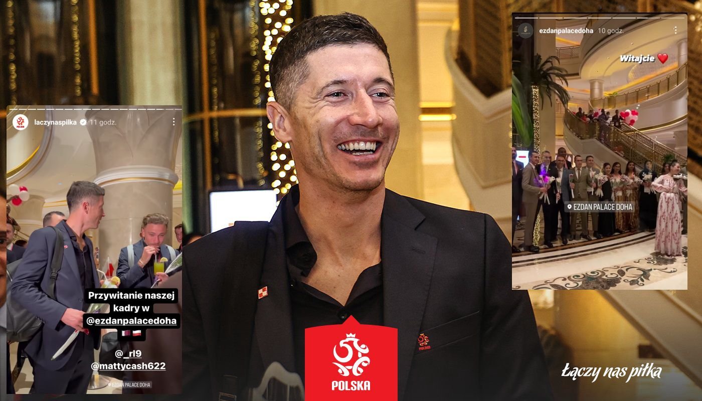 "Lewy" z drinkiem, koncert i polscy "kibice". To było królewskie powitanie Biało-Czerwonych