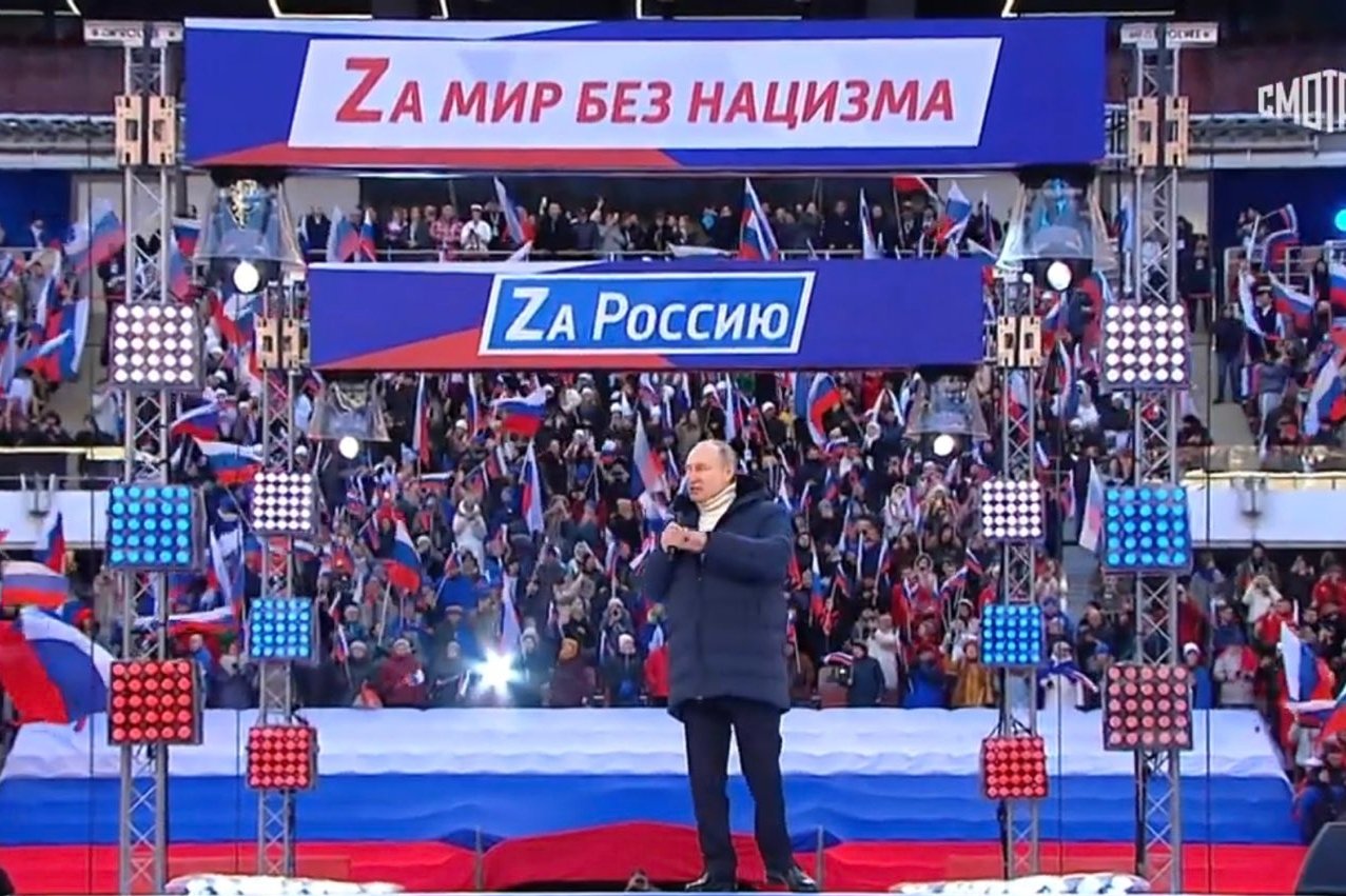 Rosyjska TV ucięła przemówienie Władimira Putina.