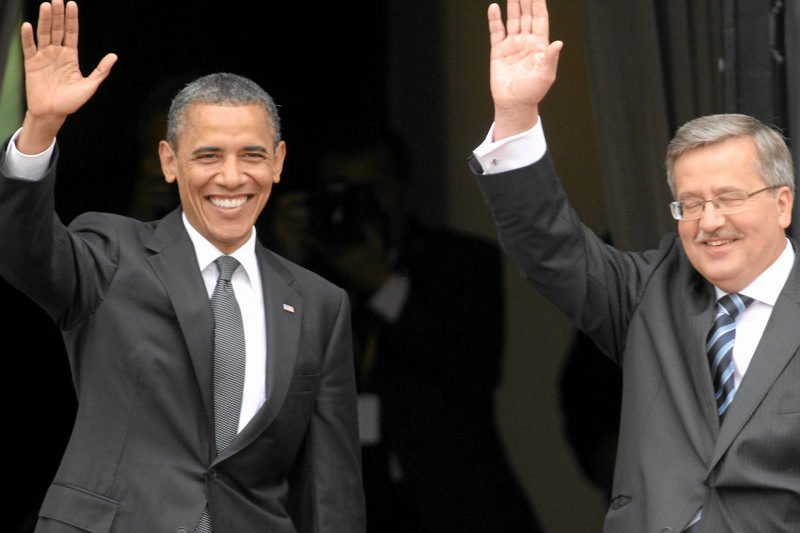 Barack Obama podczas wizyty w Polsce