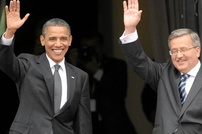 Barack Obama podczas wizyty w Polsce