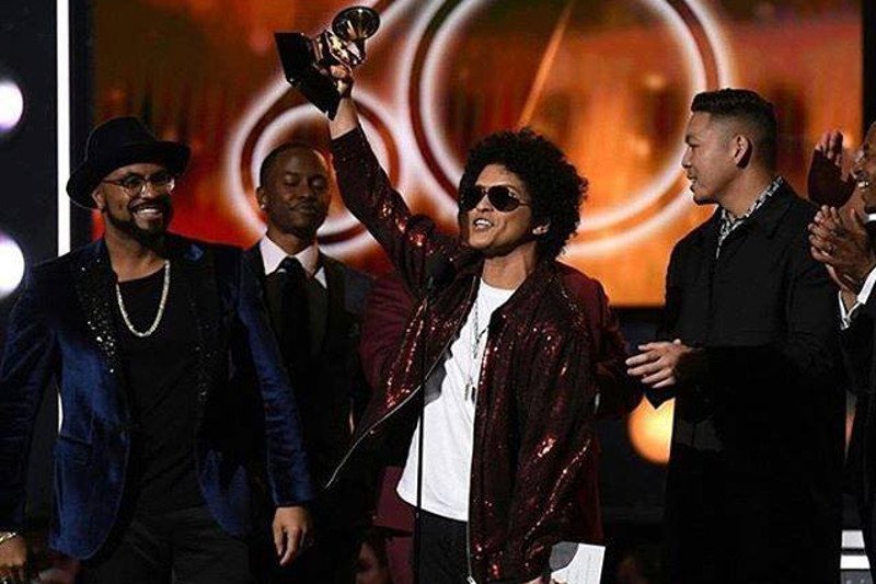 Najwięcej statuetek, bo aż 6, zgarnął Bruno Mars.