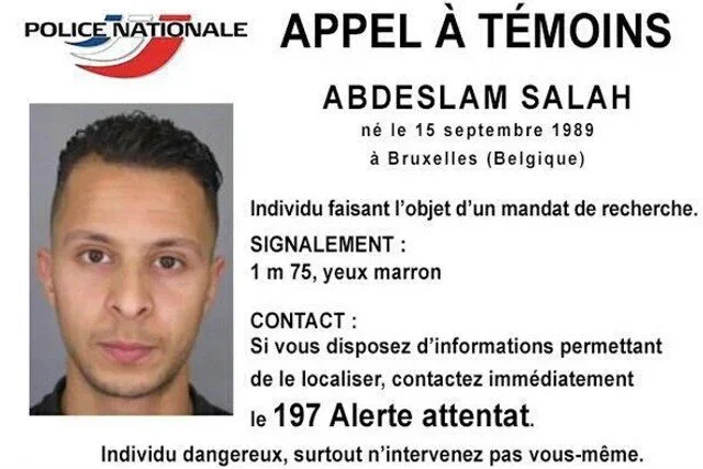Główny poszukiwany Salah Abdeslam wciąż przebywa na wolności.