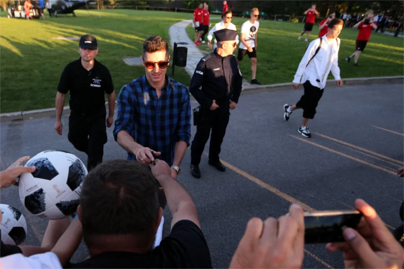 Robert Lewandowski jest już w Arłamowie