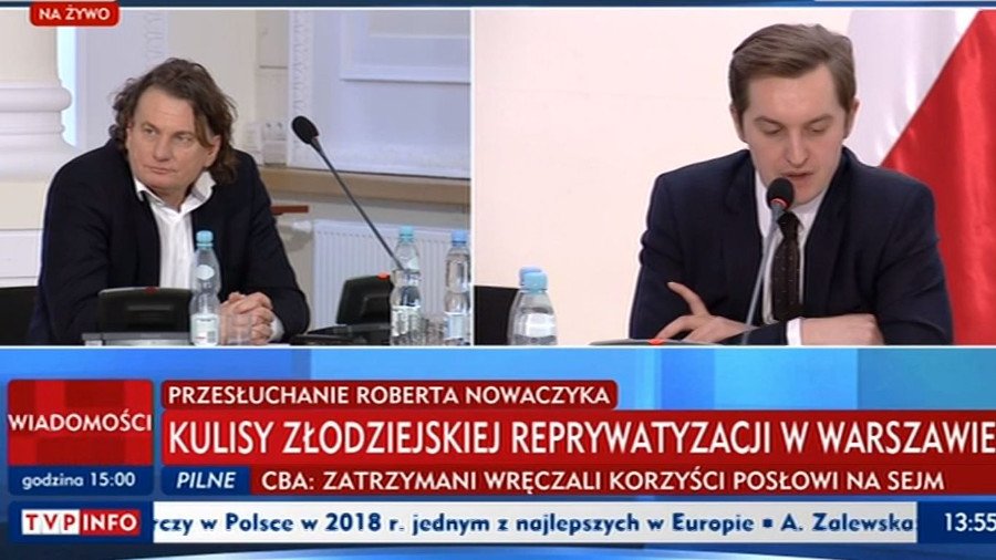 Robert Nowaczyk zeznawał przed komisją ds. reprywatyzacji