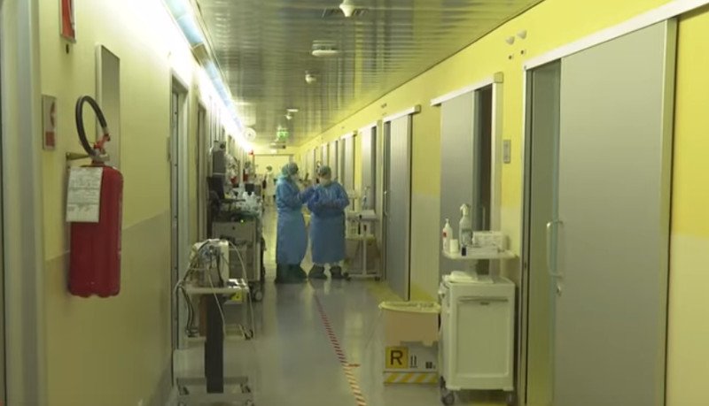 Szpital w Bergamo. To region najbardziej we Włoszech dotknięty epidemią koronawirusa.