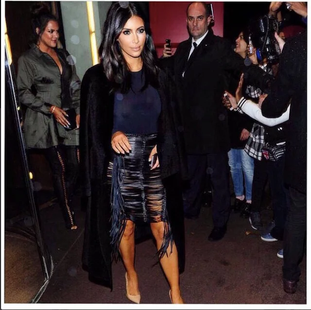 Kim Kardashian w spódnicy polskiej projektantki.