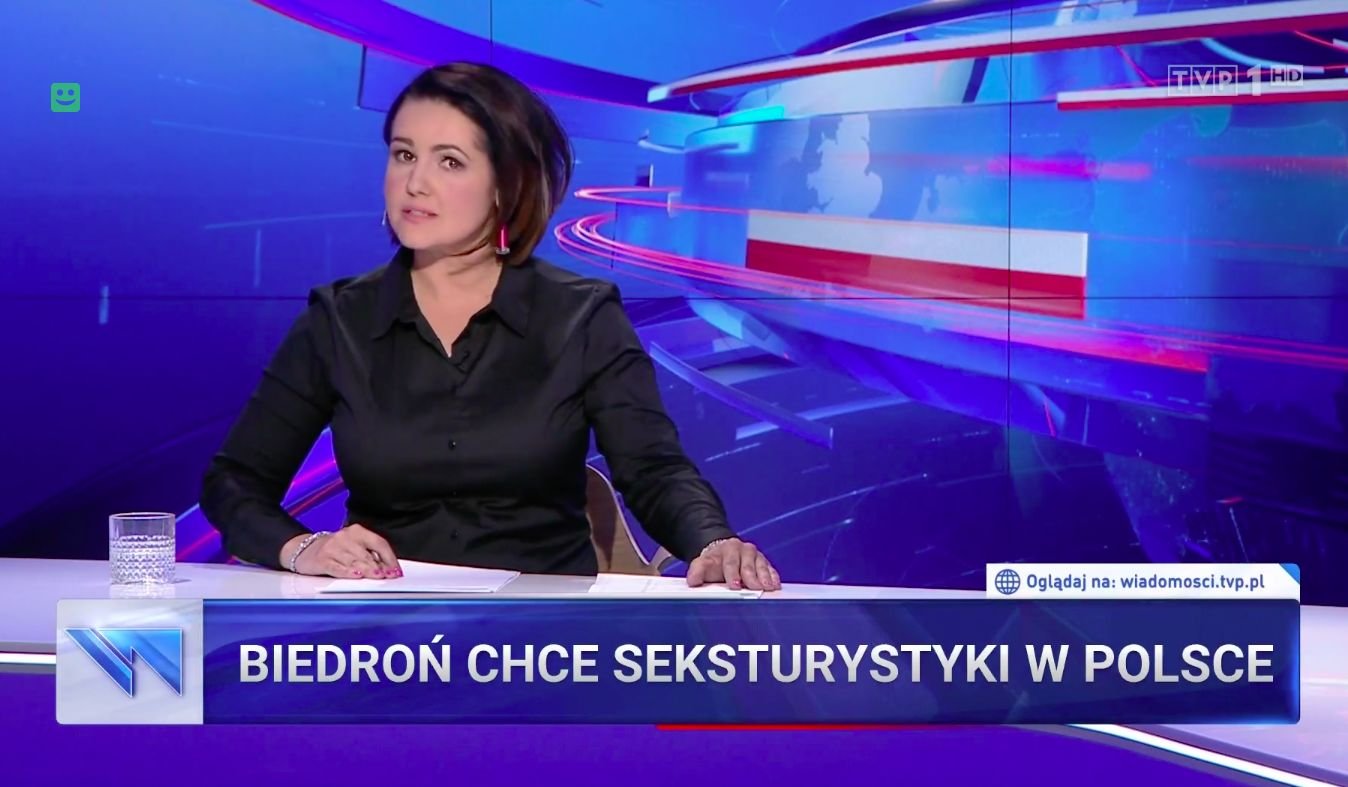 Wiadomości TVP o Biedroniu i seksturystyce