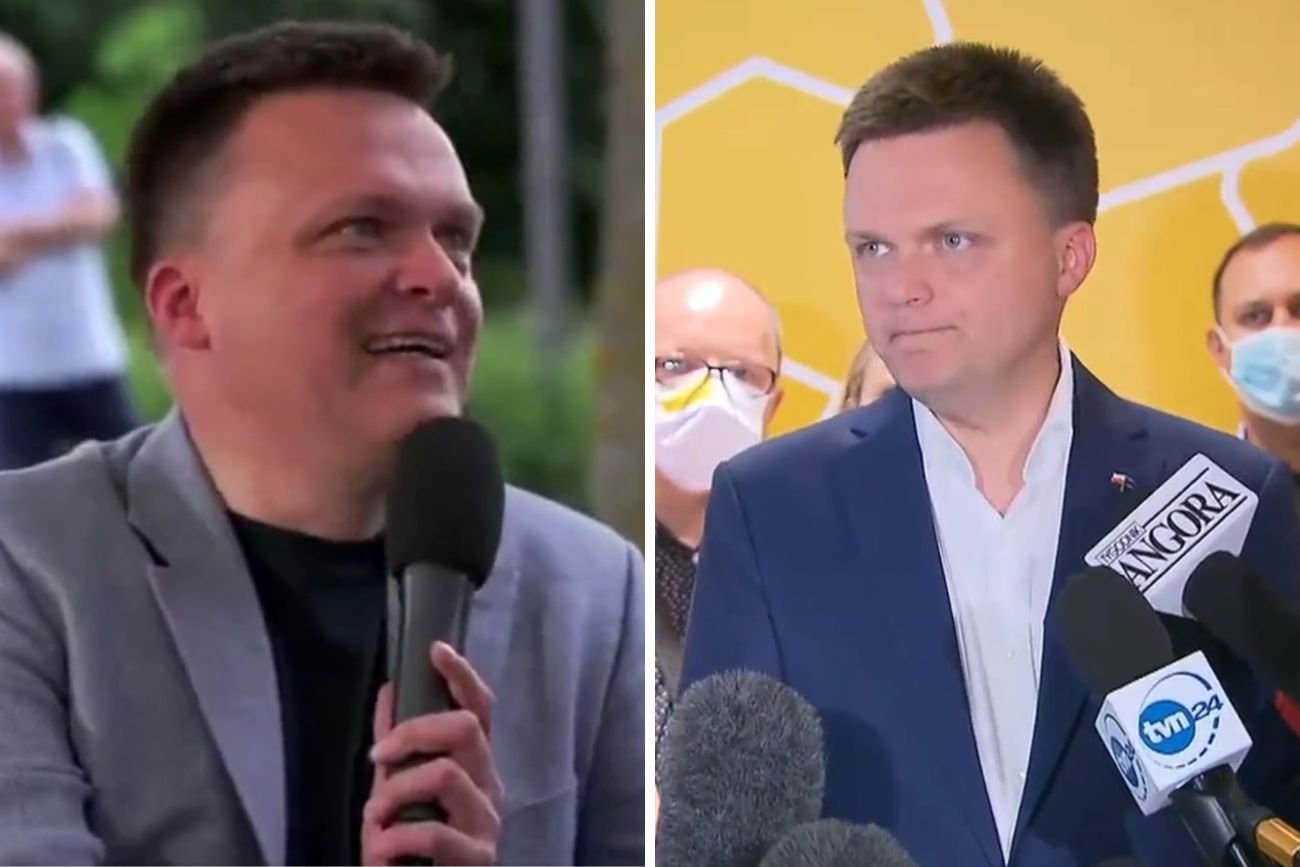 Szymon Hołownia wykłóca się, że poparł Rafała Trzaskowskiego w 2020 roku. Jak było naprawdę?