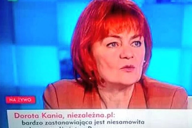 W TVP przekręty finansowe Amber Gold komentowała Dorota Kania - dziennikarka skazana za wyłudzenie.