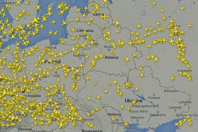 Po zestrzeleniu boeinga Malaysia Airlines popularność serwisu FlightRadar24.com zaczęła rosnąć