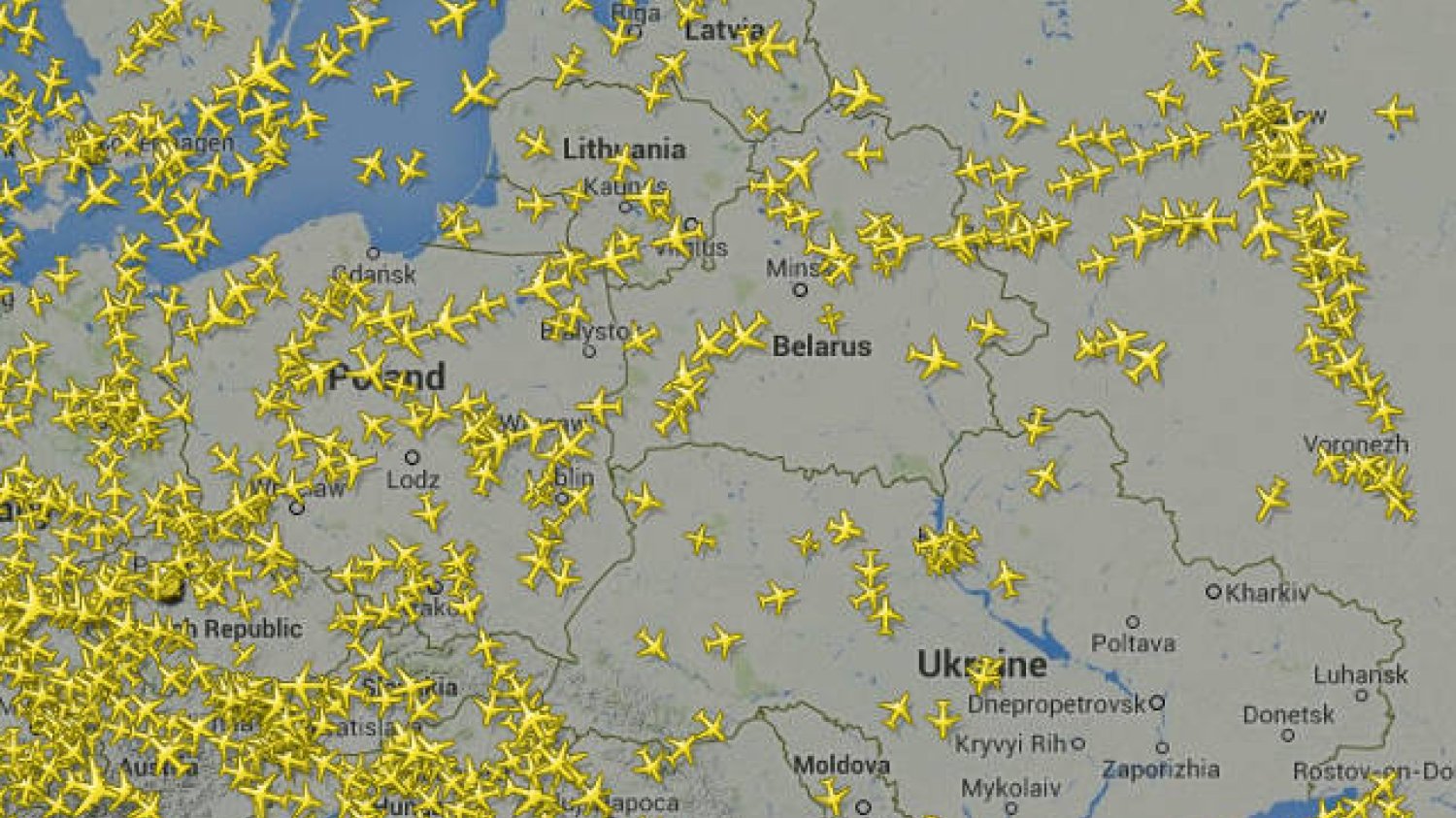 Po zestrzeleniu boeinga Malaysia Airlines popularność serwisu FlightRadar24.com zaczęła rosnąć