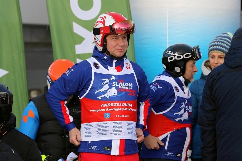 Andrzej Duda szykuje się na maraton na Polanie Szymoszkowej w Zakopanem. Będzie szusować w najbliższą niedzielę