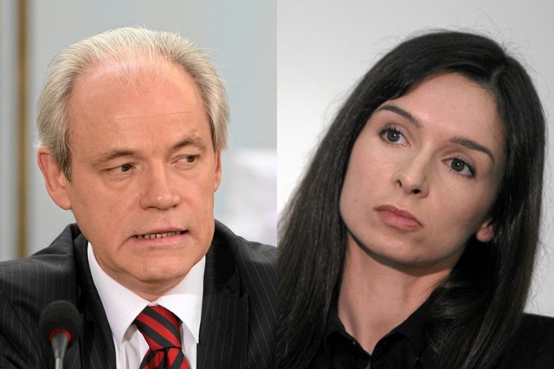 Adam Szejnfeld i Marta Kaczyńska