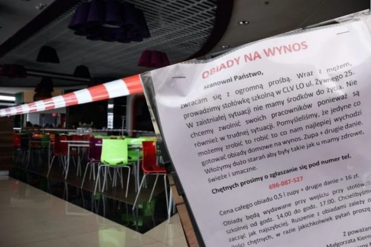 Małżeństwo przez pandemię nie może prowadzić stołówki szkolnej