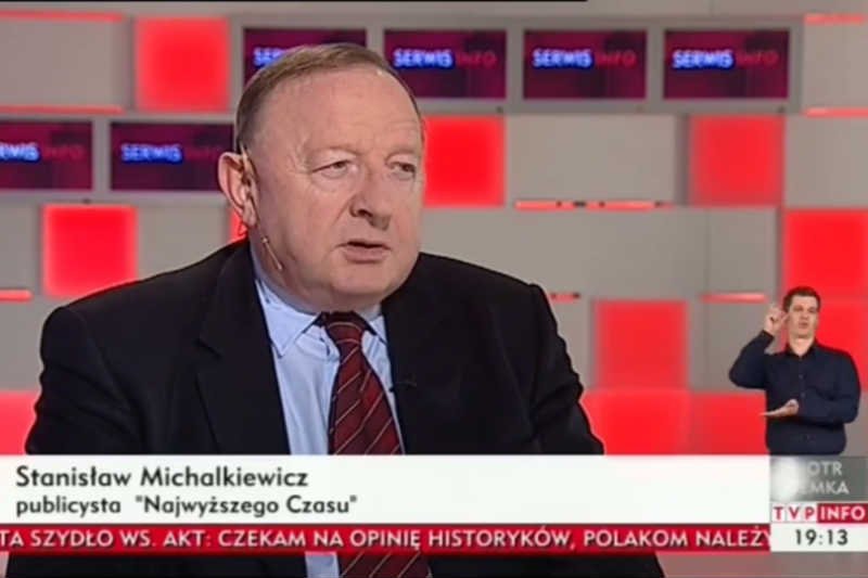 TVP INFO zaprosiło Stanisława Michalkiewicza, który zasłynął antysemickimi wypowiedziami.