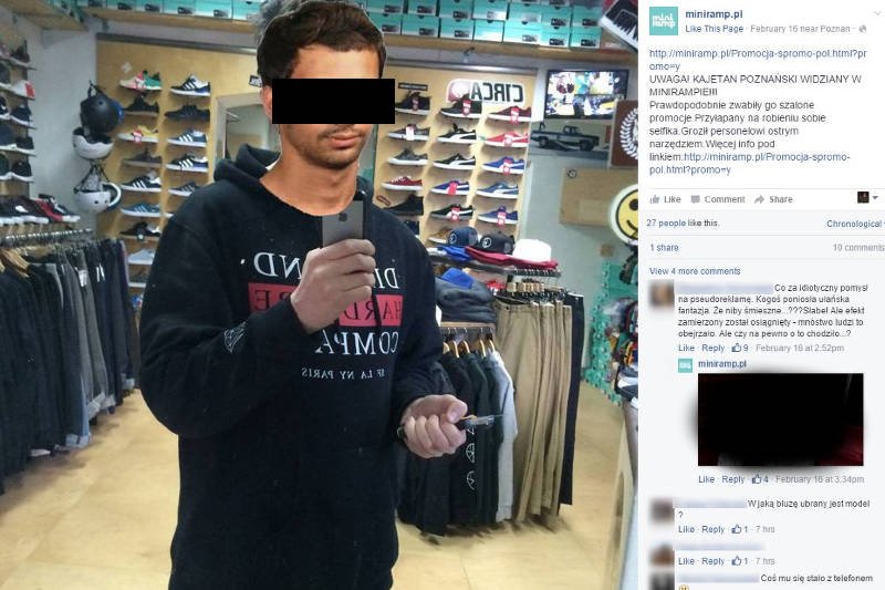 Sklep internetowy reklamuje się Kajetanem P..