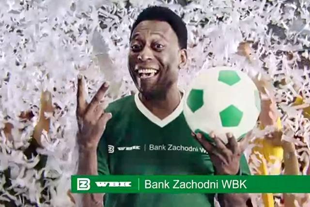 Pele w reklamie BZ WBK