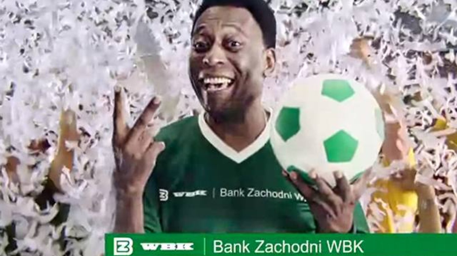 Pele w reklamie BZ WBK