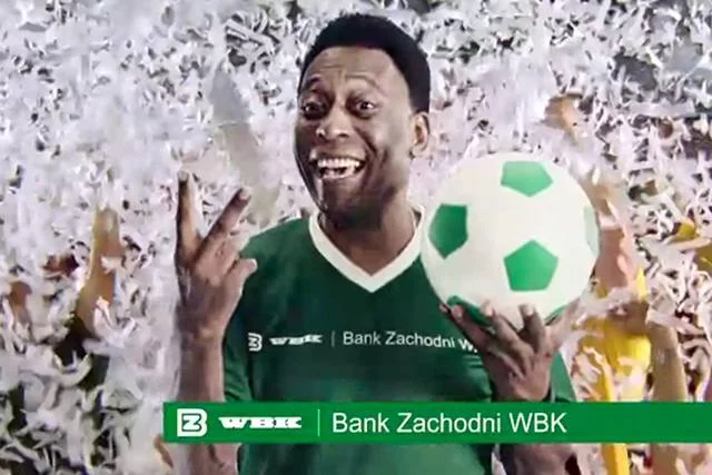 Pele w reklamie BZ WBK