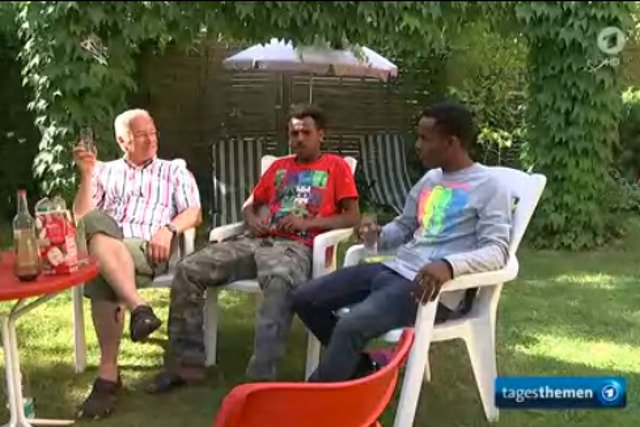 Martin Patzelt ugościł we własnym domu dwóch uchodźców z Erytrei