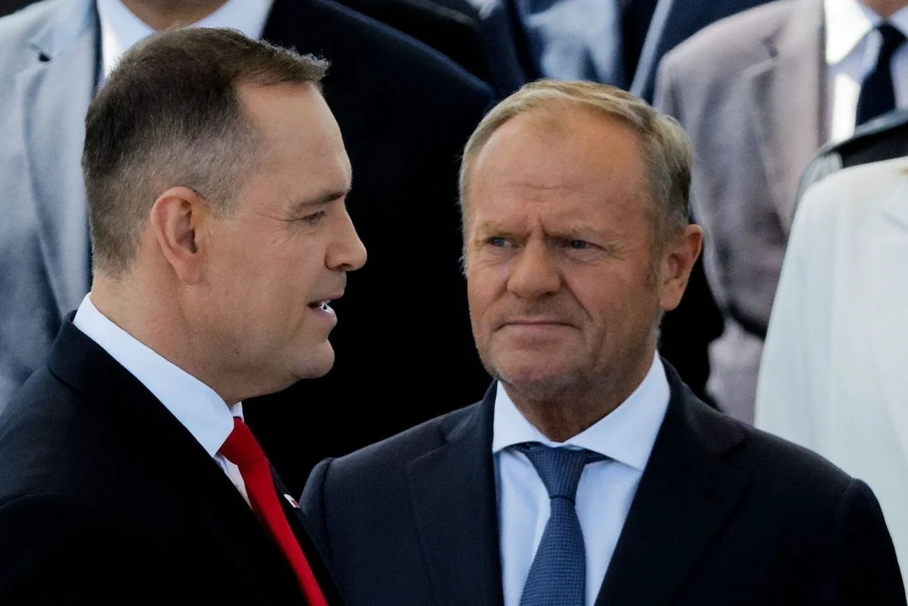 "To nasza wspólna decyzja". Tusk o działaniu "jak jedna pięść" z Nawrockim. Tusk o współpracy z Nawrockim. "Jak jedna pięść".