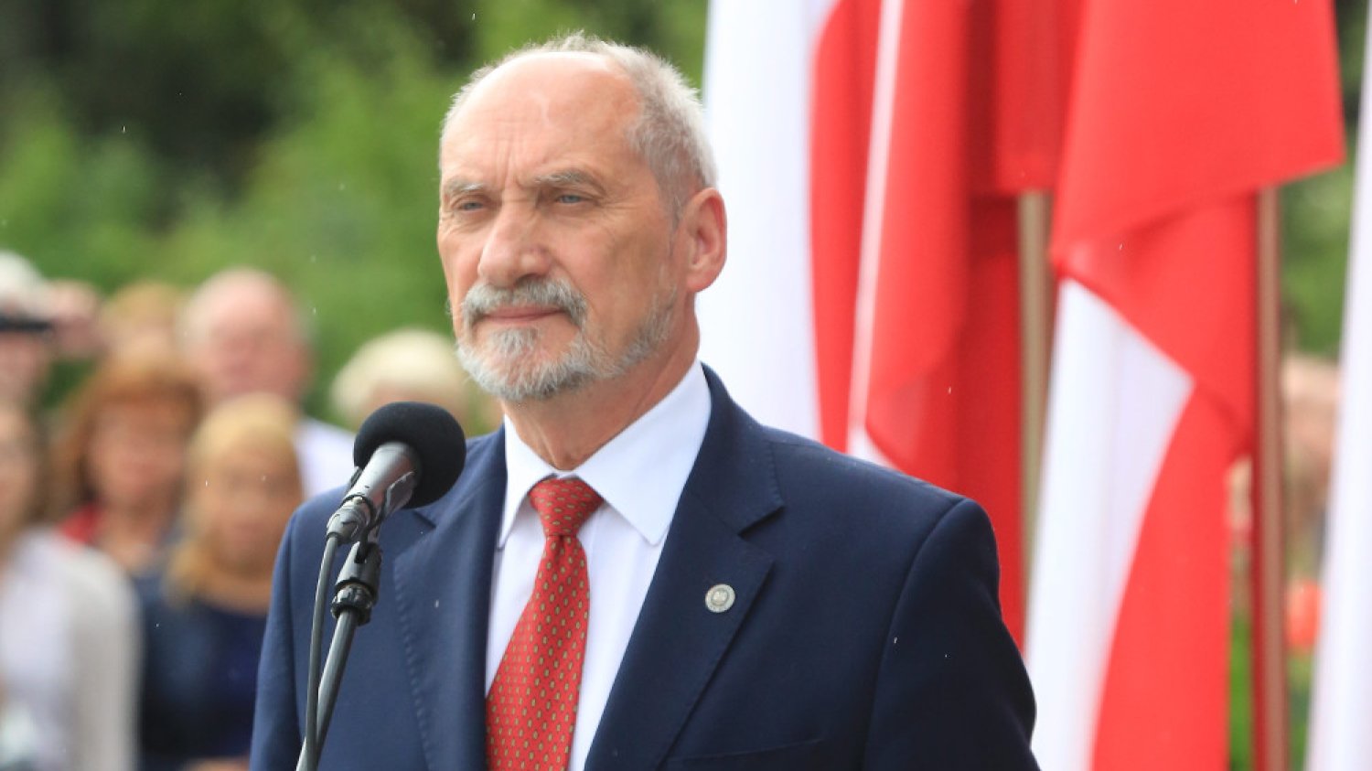 Minister Antoni Macierewicz na Placu Piłsudskiego, obchody Święta Wojska Polskiego.